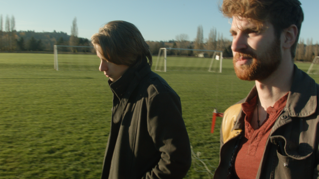Daniel and Caleb Blanchet in the last scene of the film, The Super Rocket